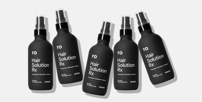 Ro, Roman, Hair Solution Rx, Hair Care, Primary Packaging, Packaging, Component, Spray Bottle